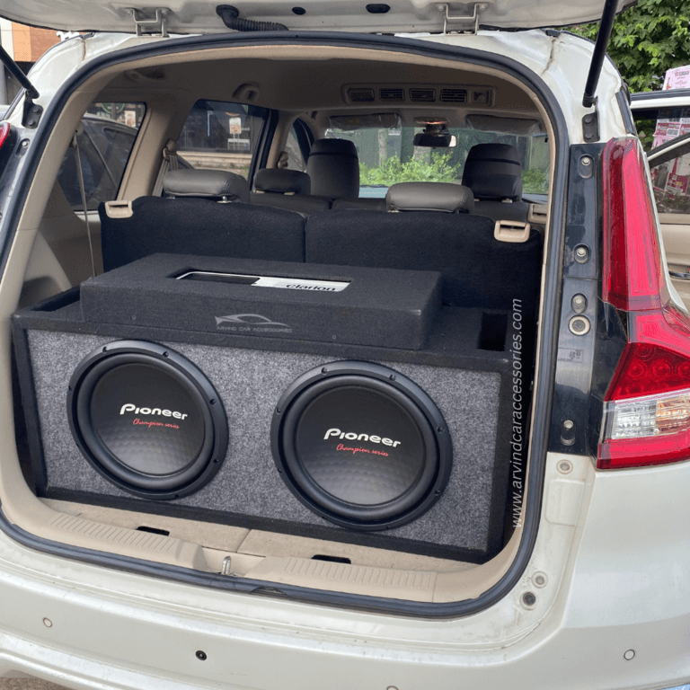car subwoofer and amplifier