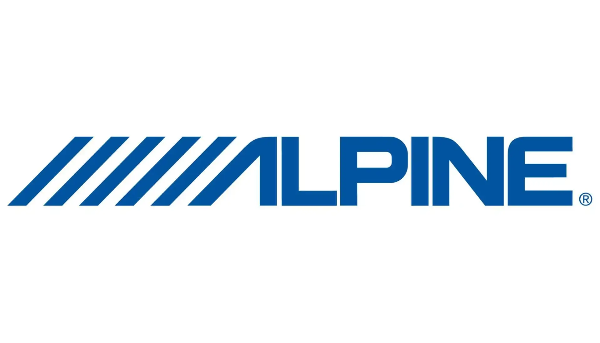 Alpine car audio brand logo